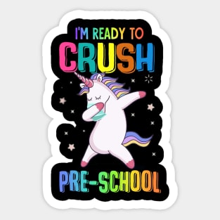 Tee - Unicorn I'm ready to crush Pre-School 2020 Sticker